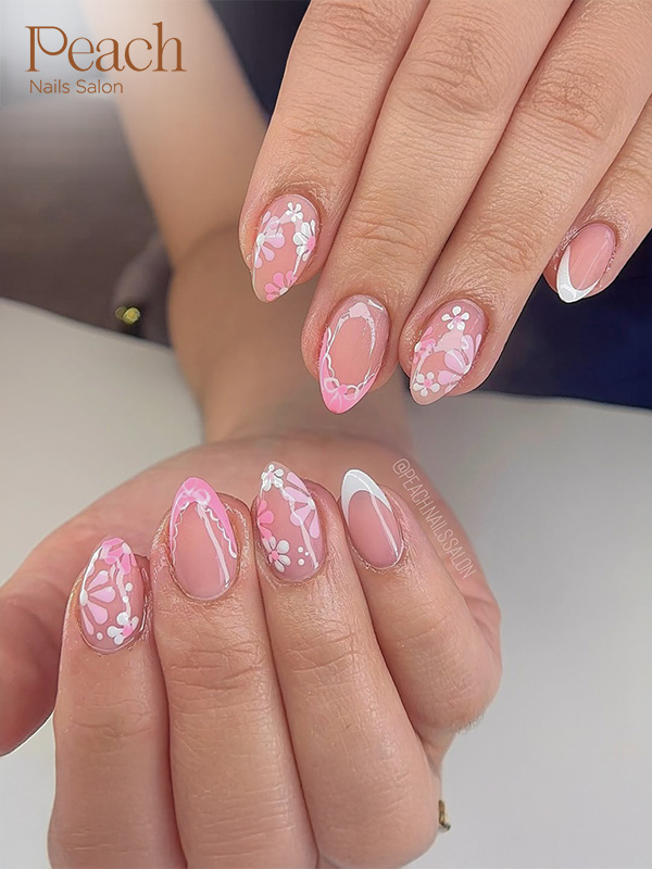 Peach Nails